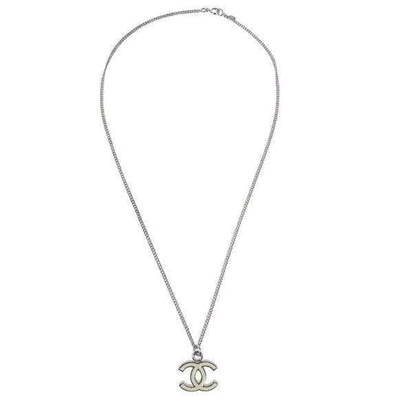 Chanel CC Chain Necklace Pendant Silver 07V 153610 - Picture 2 of 4